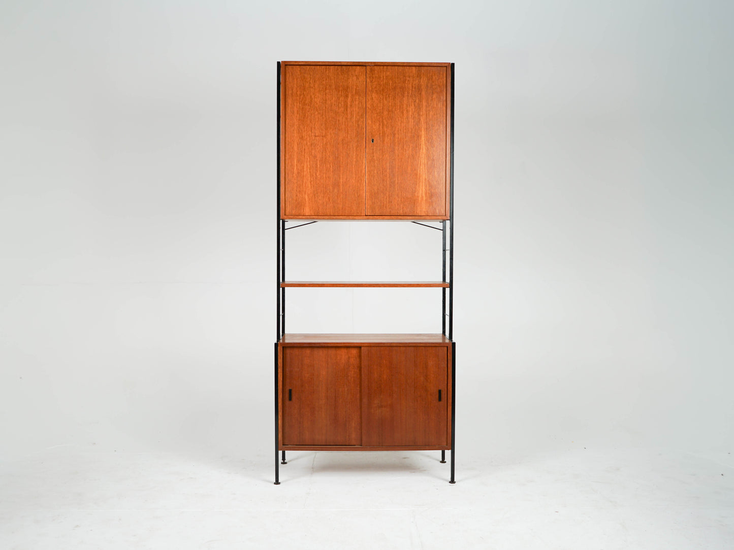 Vintage Teak Regal Bücherregal freistehend Mid Century