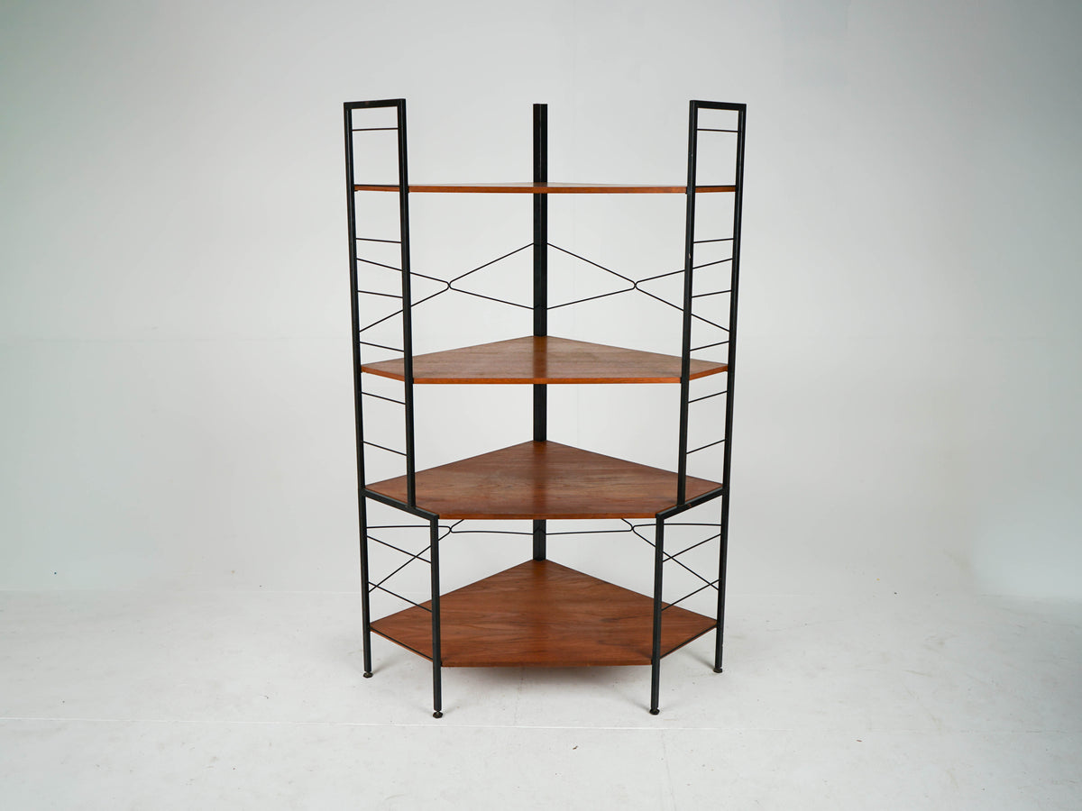 Vintage Teak Regal Bücherregal Eckregal Mid Century
