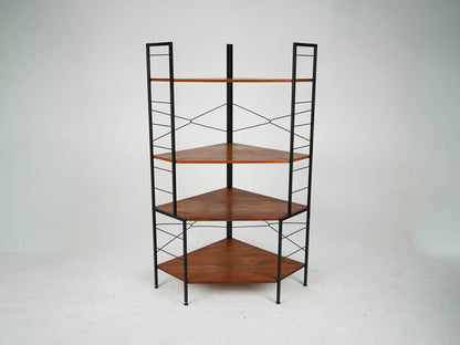 Vintage Teak Regal Bücherregal Eckregal Mid Century