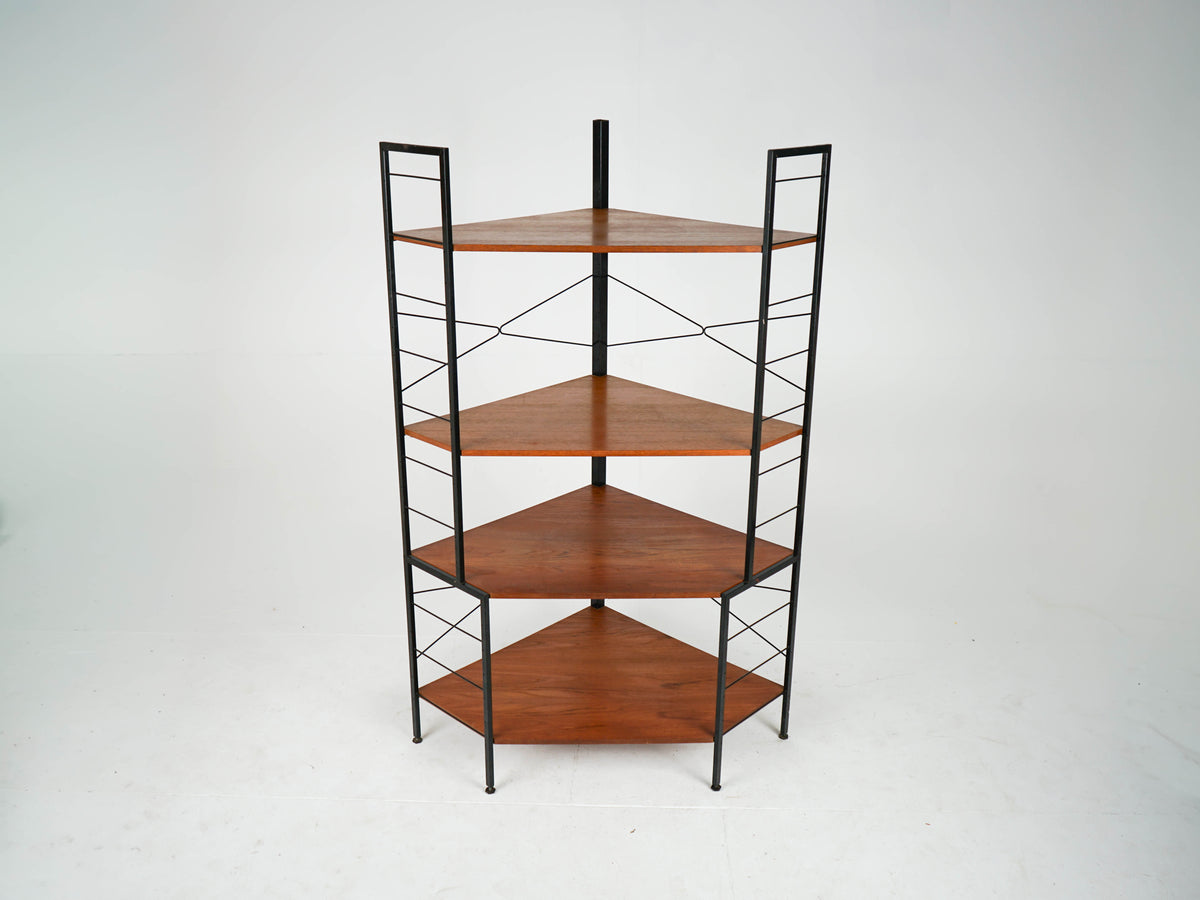 Vintage Teak Regal Bücherregal Eckregal Mid Century