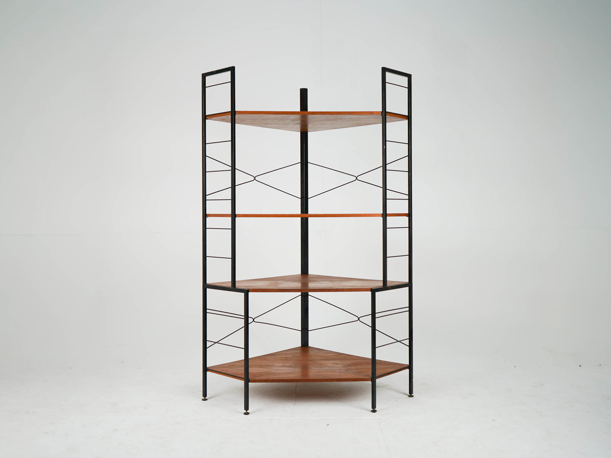 Vintage Teak Regal Bücherregal Eckregal Mid Century