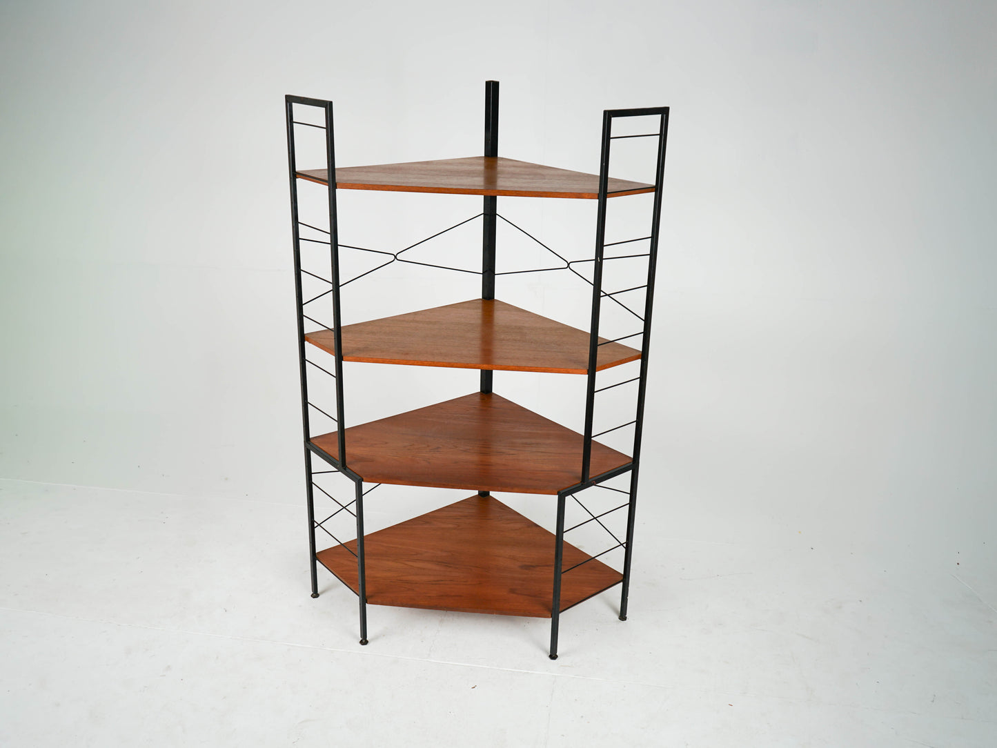 Vintage Teak Regal Bücherregal Eckregal Mid Century