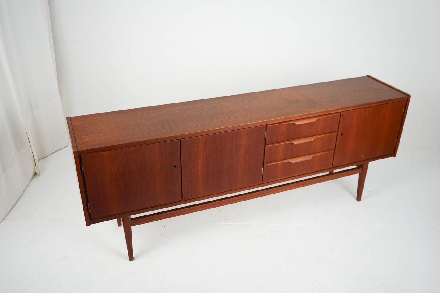 Teak Sideboard Schrank Anrichte Vinyl Vintage Mid Century