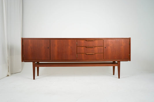 Teak Sideboard Schrank Anrichte Vinyl Vintage Mid Century