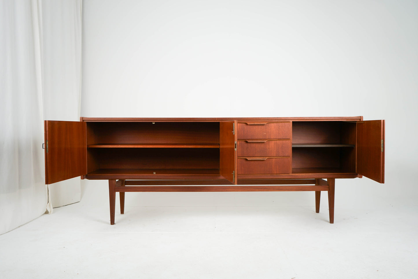Teak Sideboard Schrank Anrichte Vinyl Vintage Mid Century