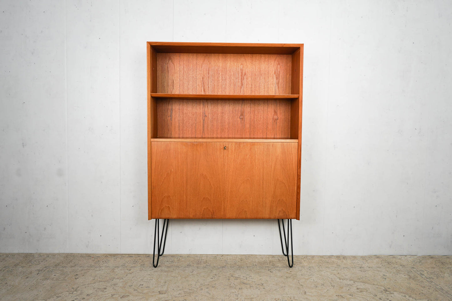 Teak Schrank Bücherregal Vintage 60er Mid Century Retro Dänisch