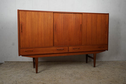 Teak Highboard Sideboard Dänisch Vintage 60er Mid Century