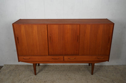 Teak Highboard Sideboard Dänisch Vintage 60er Mid Century