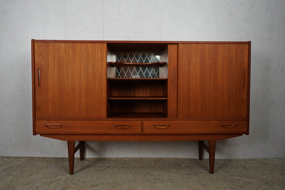 Teak Highboard Sideboard Dänisch Vintage 60er Mid Century