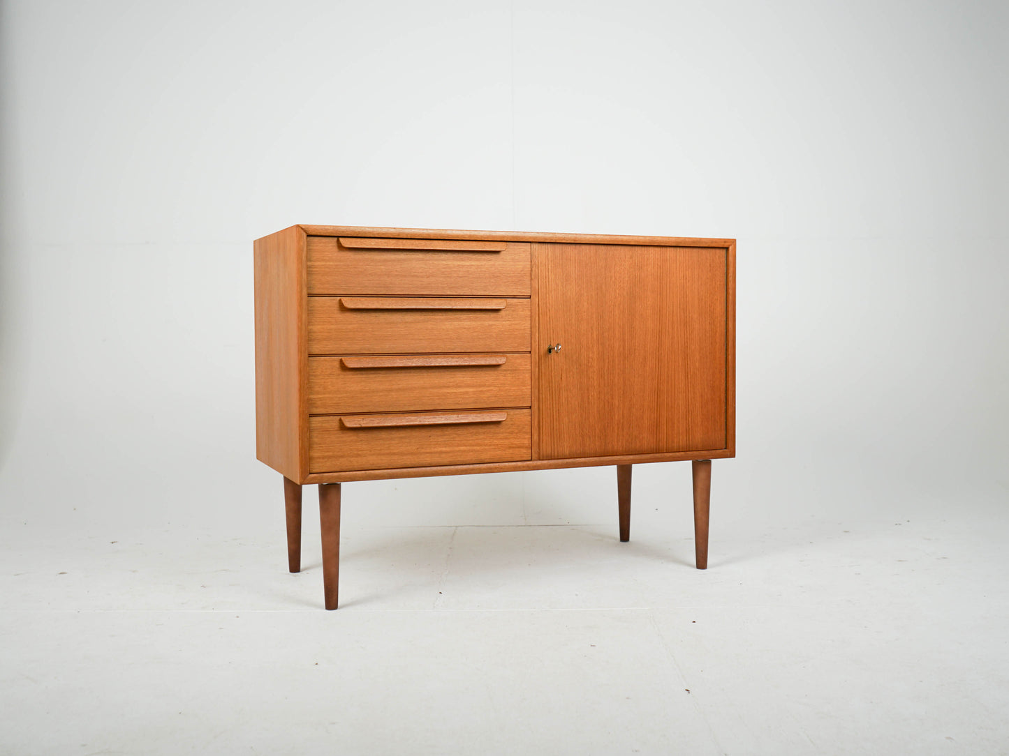 Teak Sideboard Regal Anrichte Vinyl Vintage Mid Century