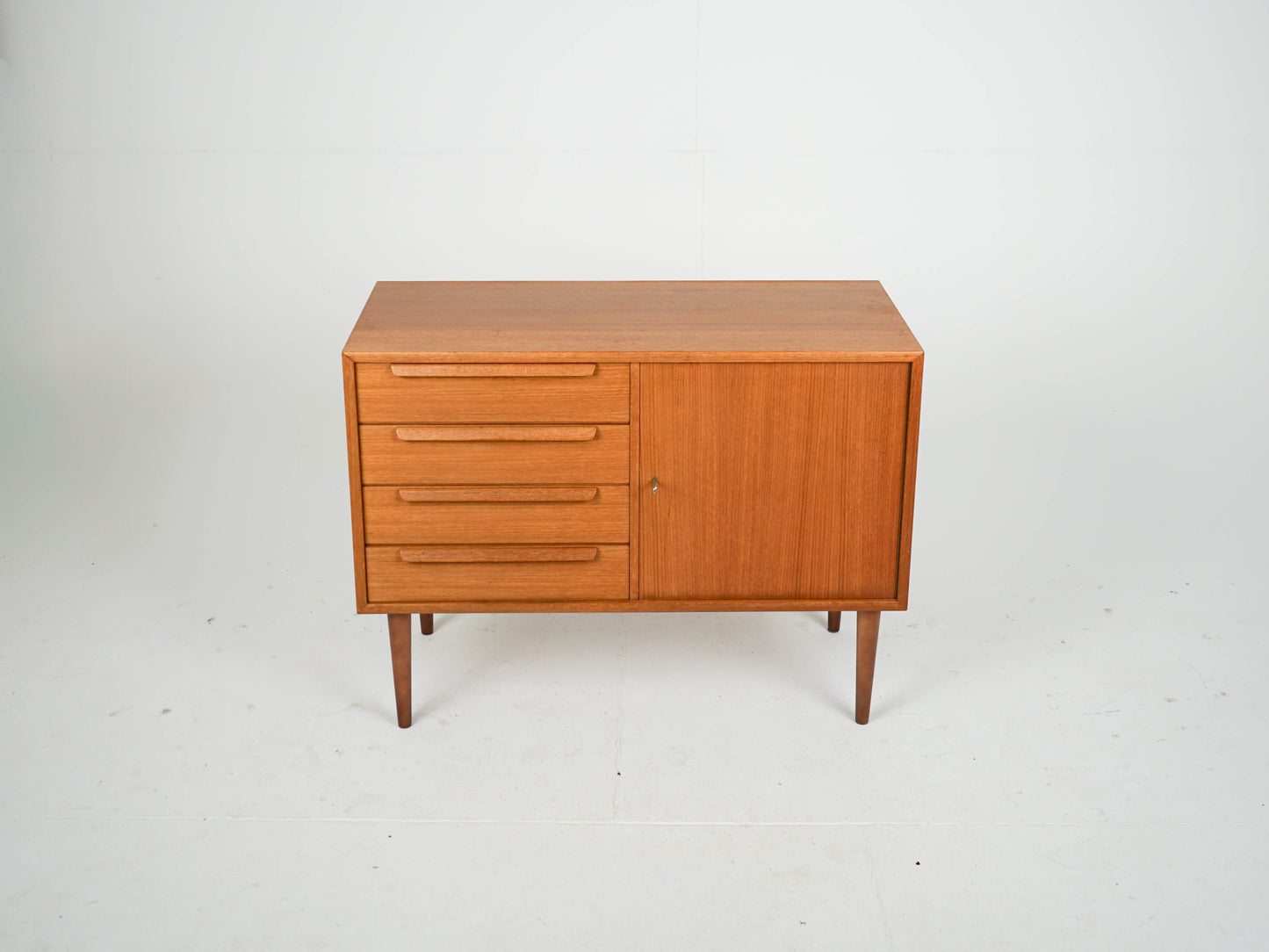 Teak Sideboard Regal Anrichte Vinyl Vintage Mid Century