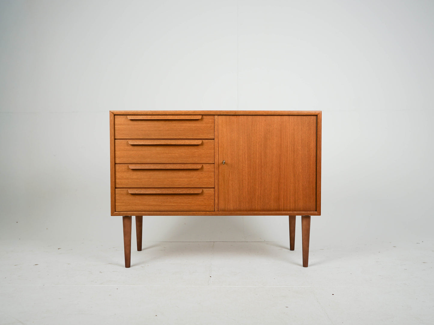 Teak Sideboard Regal Anrichte Vinyl Vintage Mid Century