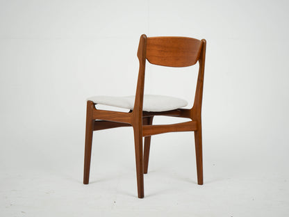 SET 6x Teak Esszimmerstuhl Beige von Erik Buch NEUBEZUG