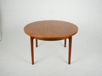 Vintage Teak Esstisch rund Ausziehtisch Mid Century