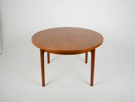 Vintage Teak Esstisch rund Ausziehtisch Mid Century