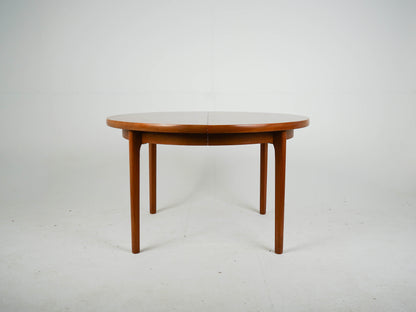Vintage Teak Esstisch rund Ausziehtisch Mid Century