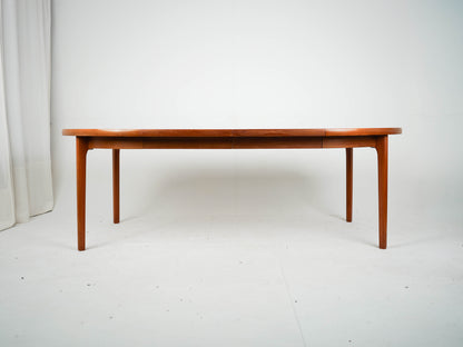 Vintage Teak Esstisch rund Ausziehtisch Mid Century