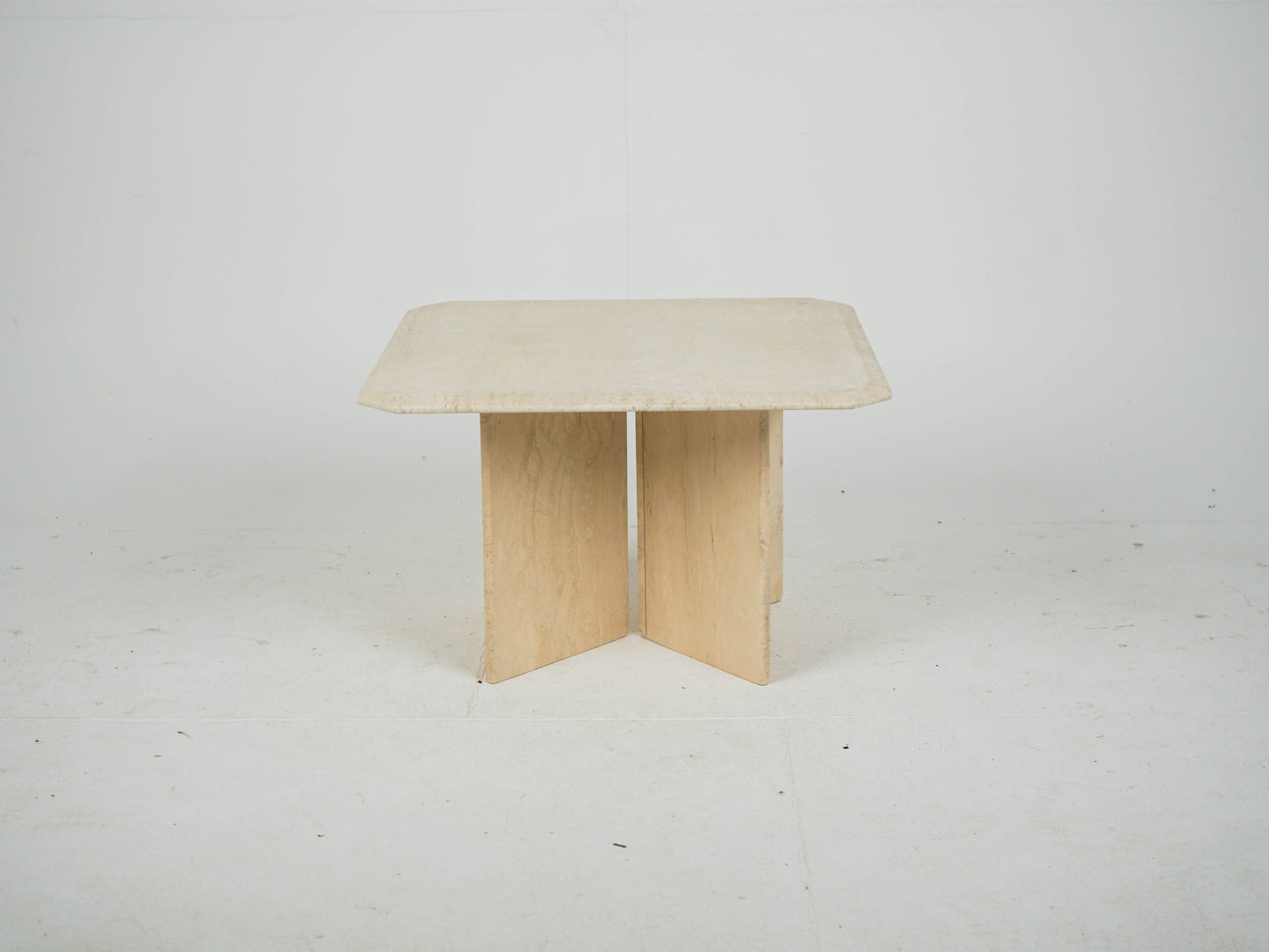 Travertin Tisch Couchtisch Beistelltisch Vintage Mid Century