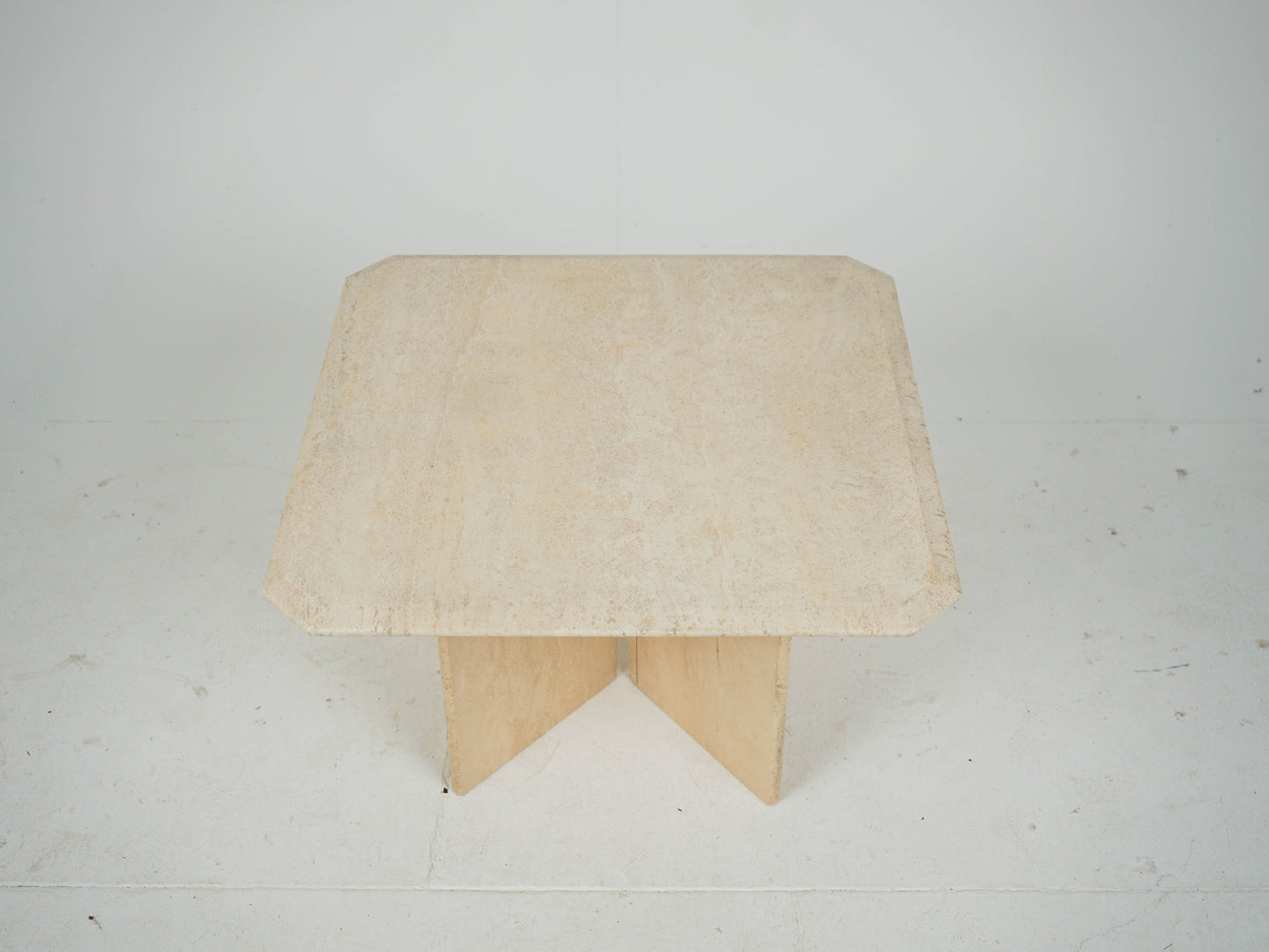 Travertin Tisch Couchtisch Beistelltisch Vintage Mid Century
