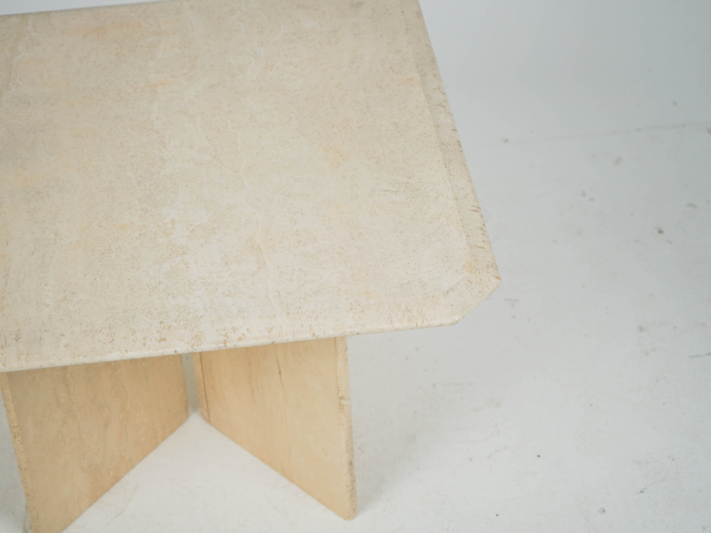 Travertin Tisch Couchtisch Beistelltisch Vintage Mid Century