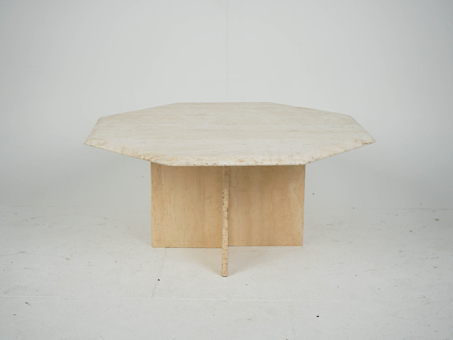 Travertin Tisch Couchtisch Beistelltisch Vintage Mid Century