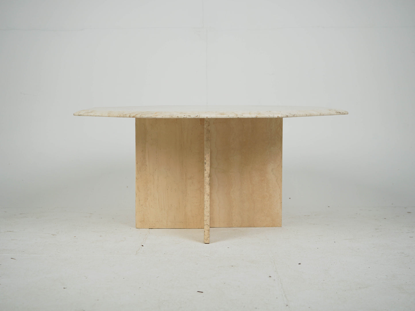 Travertin Tisch Couchtisch Beistelltisch Vintage Mid Century