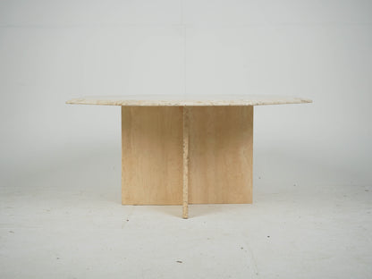 Travertin Tisch Couchtisch Beistelltisch Vintage Mid Century