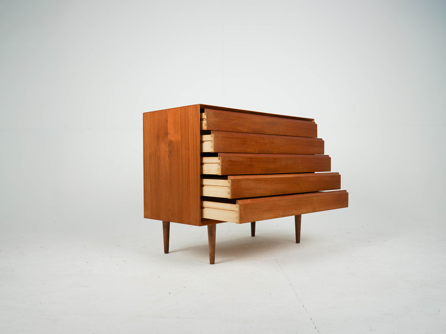 Teak Kommode Sideboard Anrichte Vinyl Vintage Mid Century