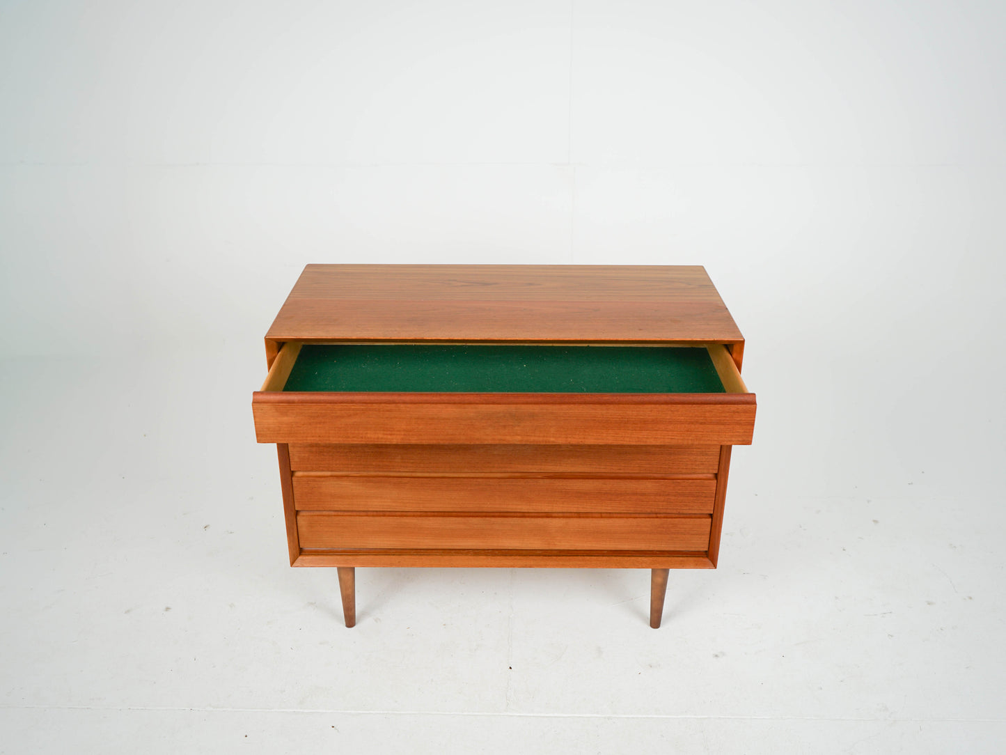Teak Kommode Sideboard Anrichte Vinyl Vintage Mid Century