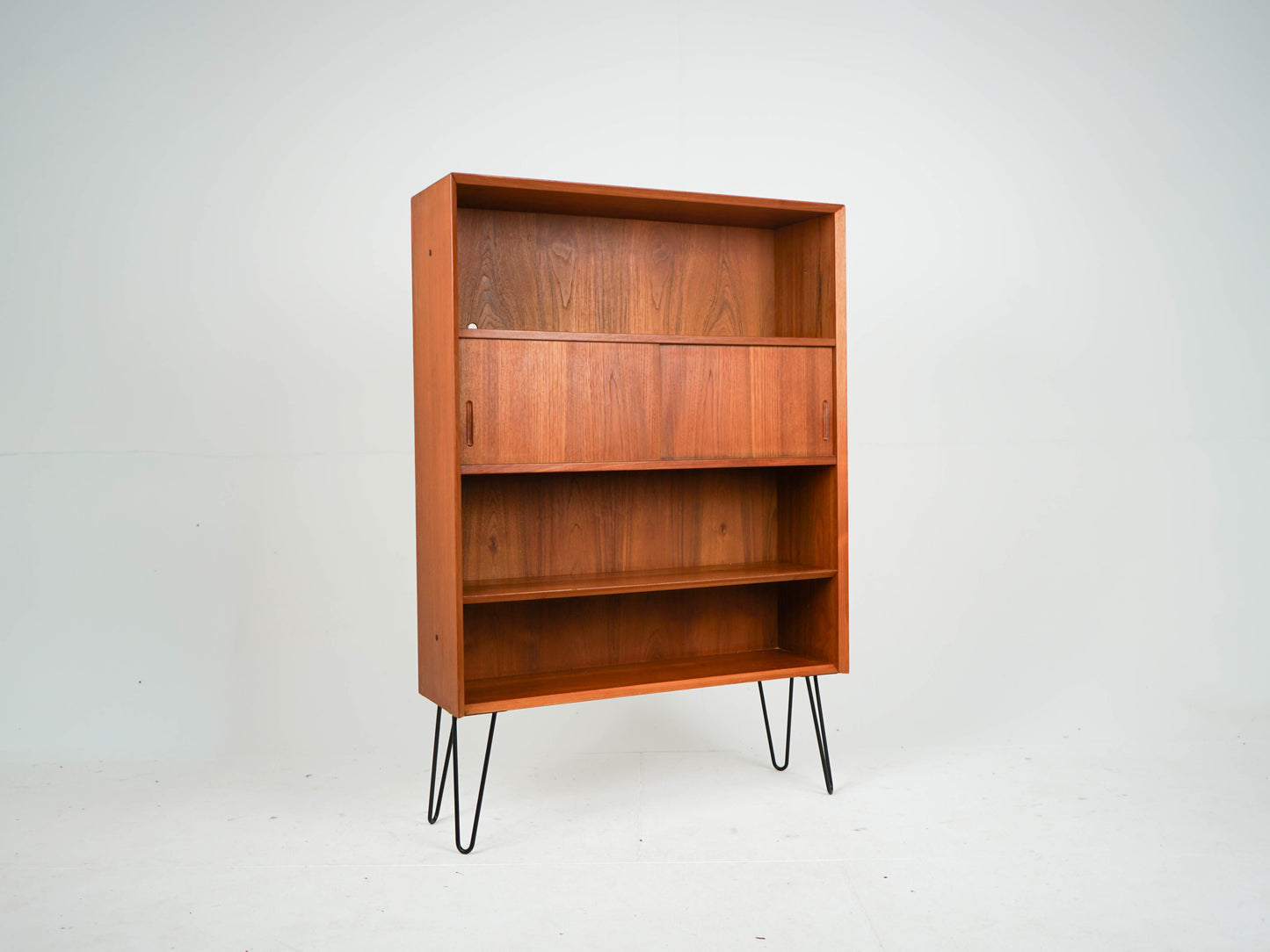 Teak Regal Bücherregal Anrichte Vinyl Vintage Mid Century