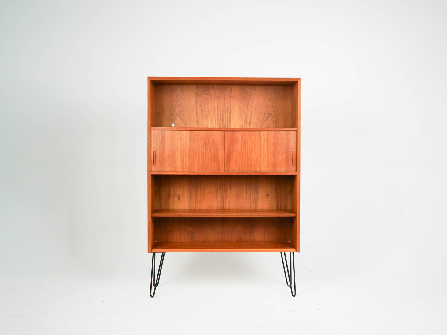 Teak Regal Bücherregal Anrichte Vinyl Vintage Mid Century