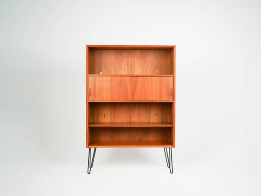 Teak Regal Bücherregal Anrichte Vinyl Vintage Mid Century