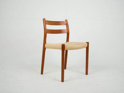 SET 4 Teak Stühle von Niels Otto Møller, Modell 84 Mid Century
