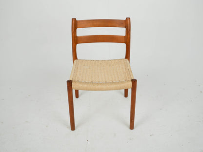 SET 4 Teak Stühle von Niels Otto Møller, Modell 84 Mid Century