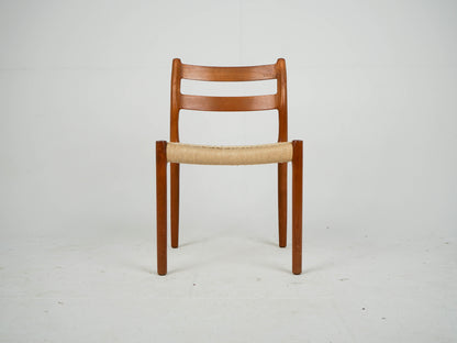 SET 4 Teak Stühle von Niels Otto Møller, Modell 84 Mid Century
