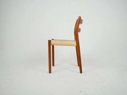 SET 4 Teak Stühle von Niels Otto Møller, Modell 84 Mid Century