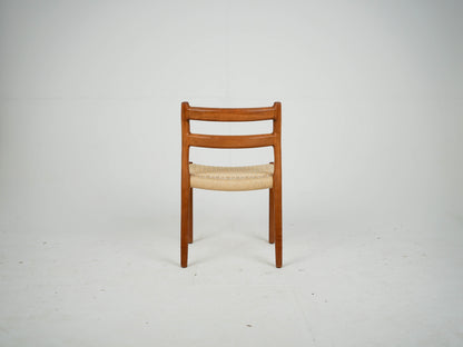 SET 4 Teak Stühle von Niels Otto Møller, Modell 84 Mid Century