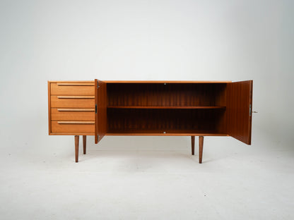 Teak Sideboard Schrank Anrichte Vinyl Vintage Mid Century
