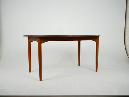 Vintage Teak Esstisch rund oval Ausziehtisch Mid Century