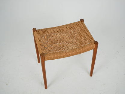 Teak Hocker Niels Otto Møller, Modell 80A Mid Century Retro