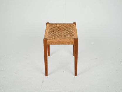 Teak Hocker Niels Otto Møller, Modell 80A Mid Century Retro